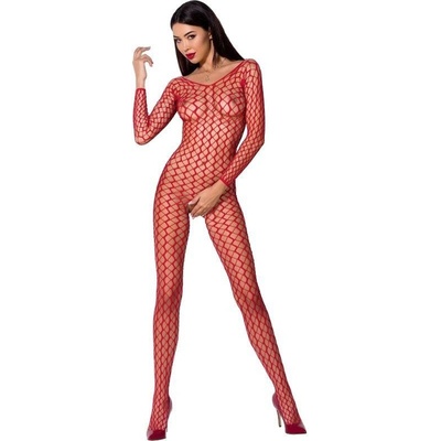 PASSION WOMAN BS068 BODYSTOCKING ROJO TALLA UNICA