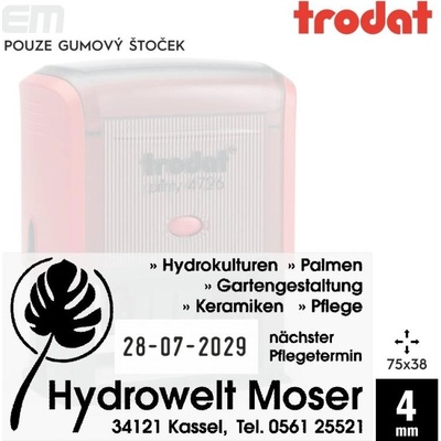 Trodat 4726 [ 75 x 38 mm pouze gumový štoček