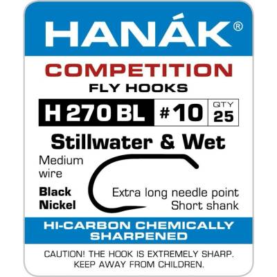 Hanák Competition Muškařský háček jezerní a mokré mušky vel.8 25 ks