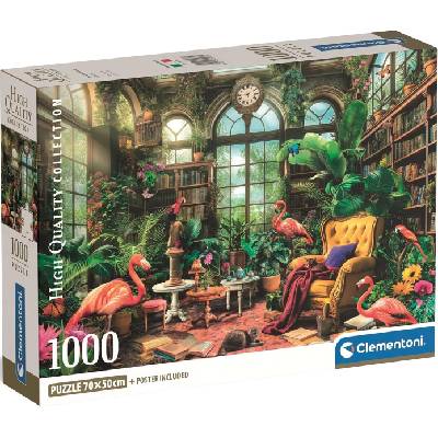 Clementoni Пъзел Clementoni от 1000 части - Библиотека "Зелената къща (39936)
