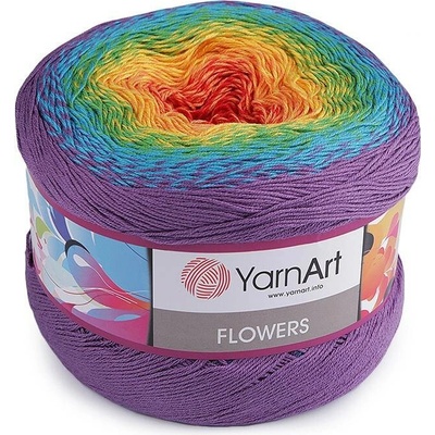 Pletací příze Flowers 250 g Varianta: 9 (277) červená, Balení: 1 ks