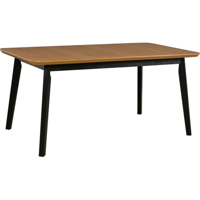 MIX-DREW Rozkládací OSLO 8 dub přírodní černé nohy