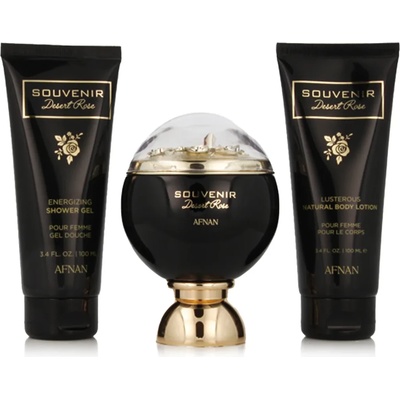 Afnan Souvenir Desert Rose комплект за жени Eau de Parfum 100 ml + Душ гел 100 ml + Лосион за тяло 1