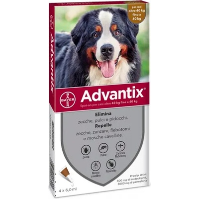 Bayer Advantix spot on Адвантикс за кучета от 40 до 60кг-4 броя