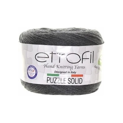 Příze Puzzle Solid tmavě šedá PS016