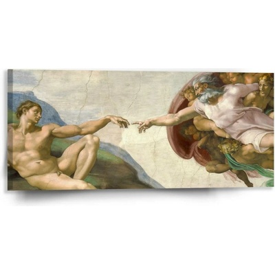Sablio Obraz Stvoření Adama - Michelangelo Buonarroti - 110x50 cm
