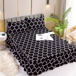 EmonaMall Долен чаршаф с драперия и две калъфки EmonaMall, 3 части - Модел S15978 (S15978-9999e4)