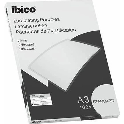 Laminovací fólie "Standard", 125 mikronů, A3, lesklá, 100 ks, IBICO 627313 – Hledejceny.cz