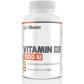 Image 1 of GymBeam Vitamin D3 1000 IU, 120 Softgels