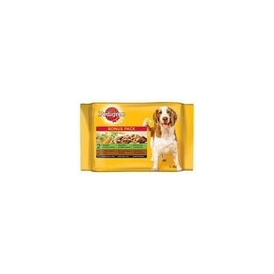 Pedigree Adult hovädzie a teľacie 4 x 100 g