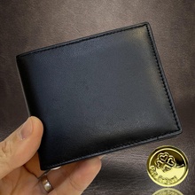 Kožená dolarovka s monogramem elegantní peněženka pro muže