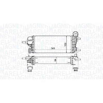 CHLADIČ TURBA, INTERCOOLER MAGNETI MARELLI 351319205550
