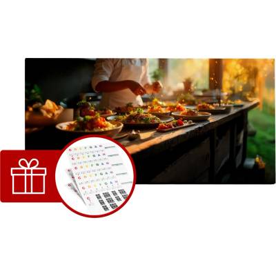 DISK Art Akustický obraz - Gastronomy (120 x 60 x 8)
