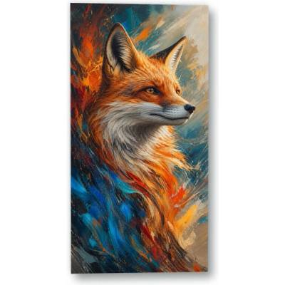 Plakát – Liška v dynamických barevných tazích Bez rámu Ne Bez rámu 70 × 140 cm