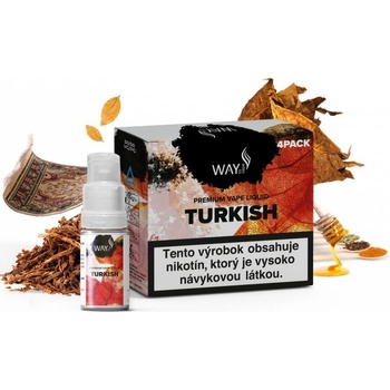 WAY to Vape Turkish 4 x 10 ml 6 mg