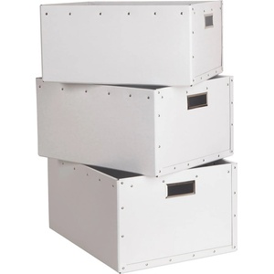 Bigso Бели картонени кутии за съхранение в комплект от 3 броя Ture - Bigso Box of Sweden (453345533)