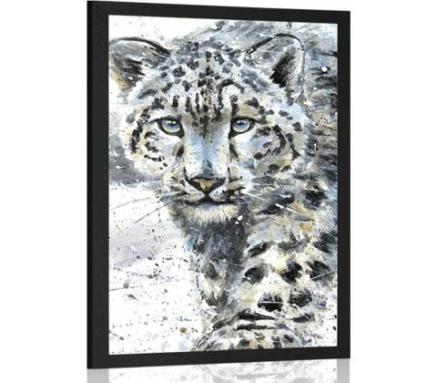 Plagát kreslený leopard