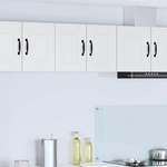 vidaXL Стенен шкаф PORTO 2 бр. Бяло Инженерна дървесина (885206)