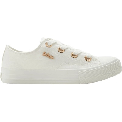 Lee Cooper dámske tenisky LC FLEX CANVAS biela zlatá