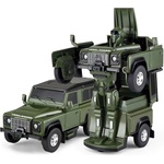 Rastar Метална играчка Rastar - Трансформиращ се робот/Land Rover Defender, 1: 32, зелена (Ras62000_Verde)