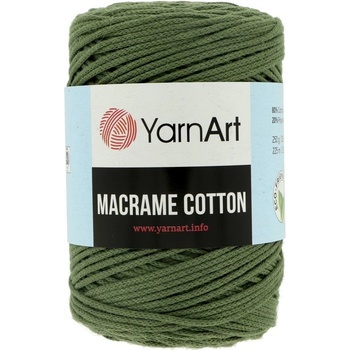 YarnArt Macrame Cotton 787 olivovo zelená