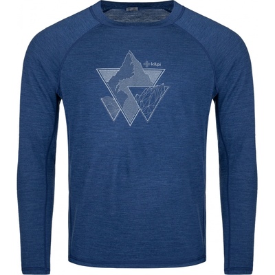 Kilpi pánské termoprádlo z merino vlny MAVORA TOP-M tmavě modrá