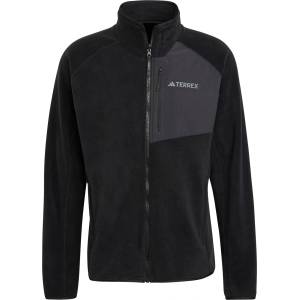 Adidas Поларено яке Adidas Men's Mountain Full Zip Fleece Jacket - Black