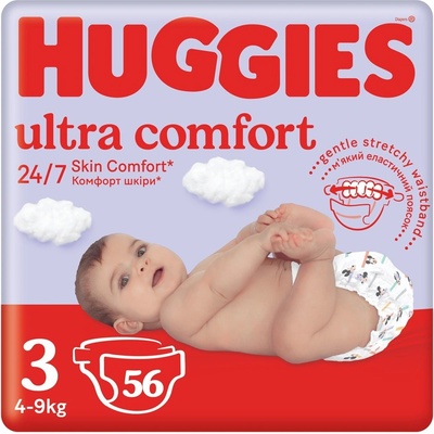 Huggies Little Movers 3 4-9 kg 56 ks