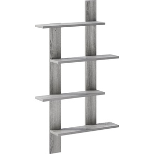 vidaXL Стенен рафт Сив Сонома 61 x 13, 5 x 105 см Инженерна дървесина (8020334)