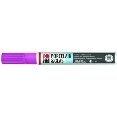 Marabu Popisovač na sklo a porcelán malinový hrot 1-2 mm