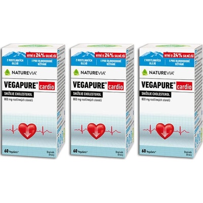 NatureVia Vegapure cardio 3 x 60 kapslí