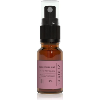 Herbliz Blackcurrant CBD Oil 5% ústní sprej s CBD 10 ml