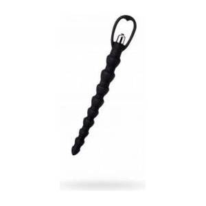 Toyfa A-TOYS, Anal Vibration Chain, Silicone, Black, 32.7 cm