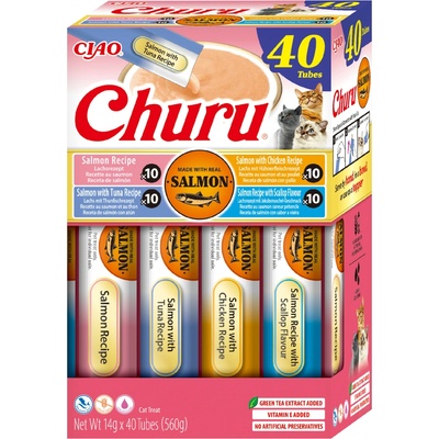 Churu Cat BOX Salmon Recipe 40x 14 g