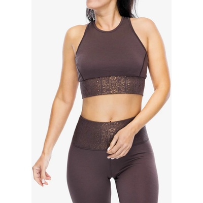 Super.natural Arabesque Lf Top raisin/copper