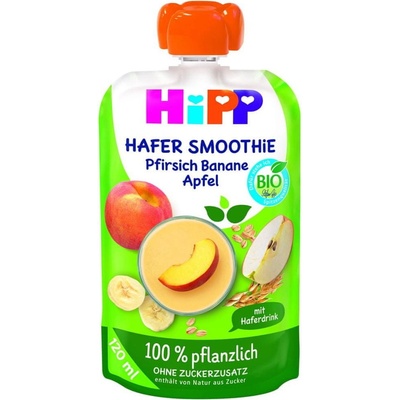 HiPP BIO Smoothie Ovsené jablko broskyňa banán 120 ml
