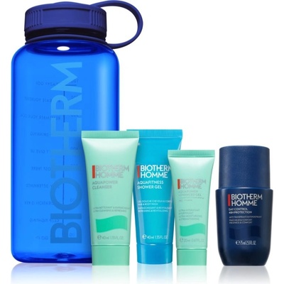 Biotherm Homme Day Control Biotherm Homme Aquapower Cleanser čisticí gel 40 ml + Biotherm Homme Aquafitness Shower Gel sprchový gel 40 ml + Biotherm Homme Aquapower Advanced Gel hydratační gel 20 ml +