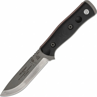 Tops Knives Fieldcraft od Brothers of Bushcraft 154cm, nerezová čepel, černá rukojeť G10
