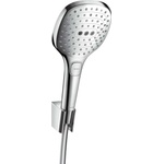Hansgrohe Raindance Select E - Душ комплект с ръчен душ с 3 струи, държач и шлаух, хром 26720000 (26720000)