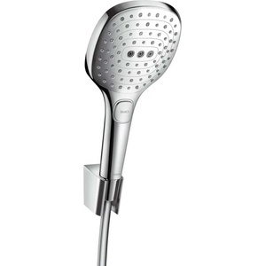 Hansgrohe Raindance Select E - Душ комплект с ръчен душ с 3 струи, държач и шлаух, хром 26720000 (26720000)