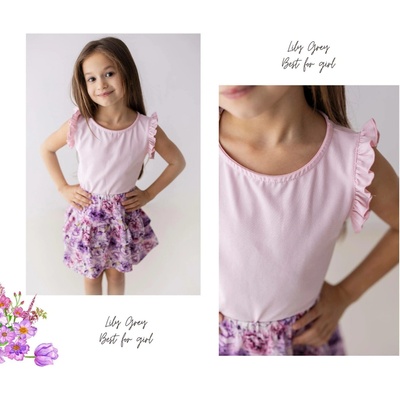 Lily Grey tílko s volánkem Baby Rose