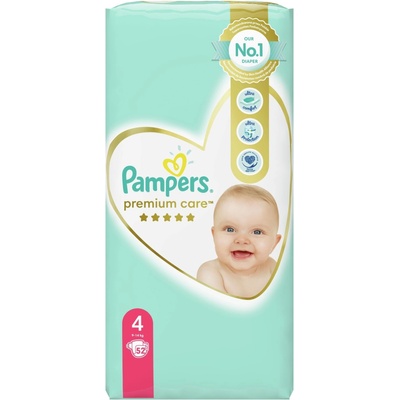 Pampers Бебешки пелени Pampers - Premium Care 4, 52 броя (7479)