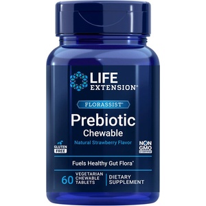 Life Extension Florassist® Prebiotic Chewable/ Пребиотик х 60 дъвчащи таблетки (02203 LE)
