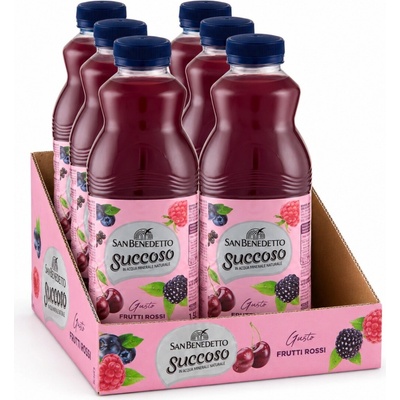 San Benedetto ovocný nápoj Succoso červené ovoce 6 x 1,5 l