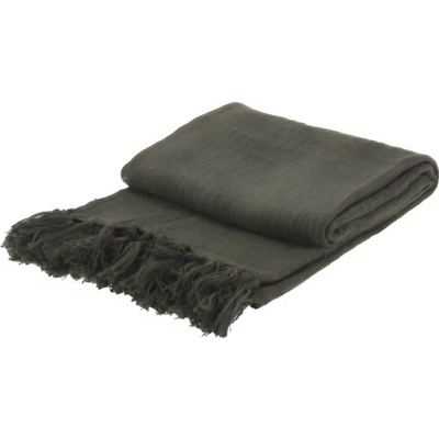 Home Styling Collection Přehoz na postel s třásněmi, 130 x 170 cm, zelený zelený