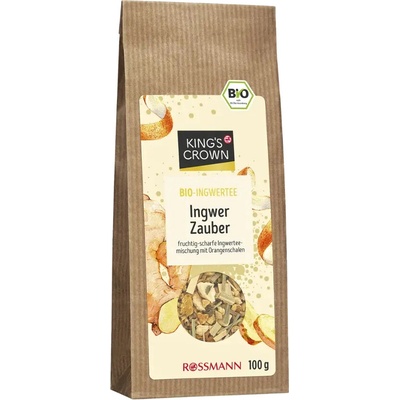 King's Crown BIO směs na přípravu čaje se zázvorem a pomerančovou kůrou 100 g