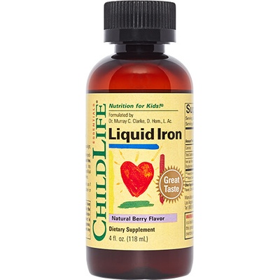 ChildLife Liquid Iron Tekuté železo Natural Bobule 118 ml