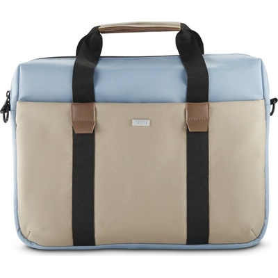 Hama Silvan, taška na notebook, pre 34-36 cm (13,3-14,1), recyklovaný polyester, béžová/bledomodrá 222060