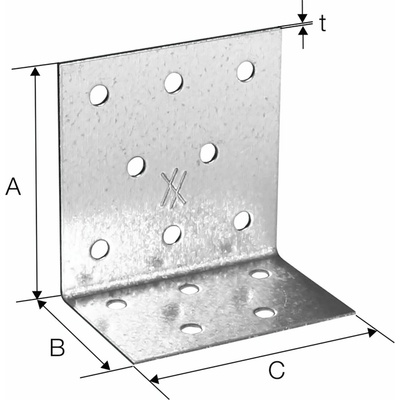 SIMPSON úhel. spojka ANP 100x100x2,5x 60 žár. pozink. ( ANP25101060 ) (50 ks)