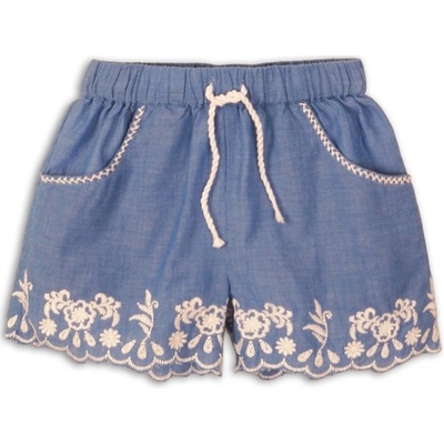 Minoti Kraťasy dívčí bavlněné vyšívané Picnic